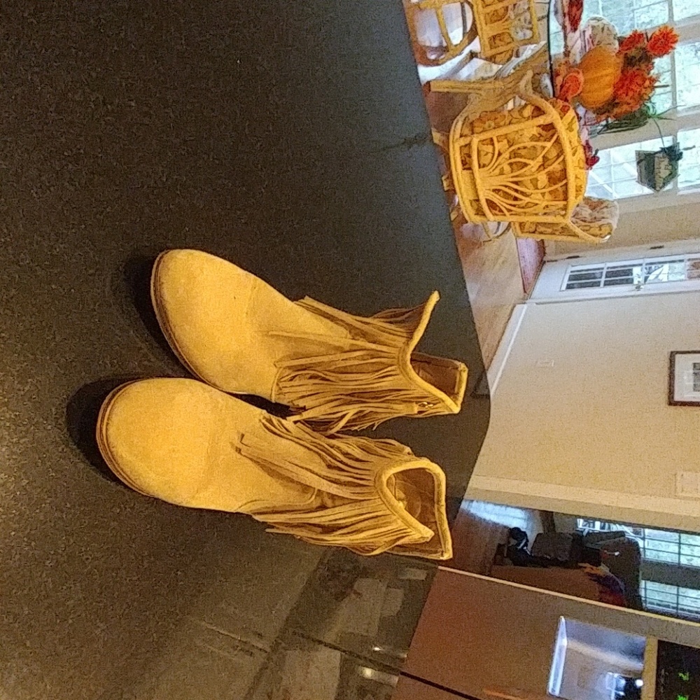 Tan boots
